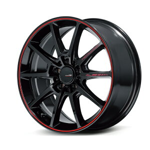 MID Racing R25 plus A~zC[4{Zbg 18x8.0J 5H PCD114.3 +45 (A[j[S[vX ubN/bhC)