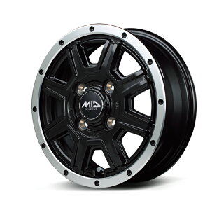 MID WHEELS WF-8 �A���~�z�C�[��4�{�Z�b�g 14x4.5J 4H PCD100 +43 (�_�u���G�t�G�C�g F�Z�~�O���X�u���b�N+�t�����W�|���b�V��) WF8