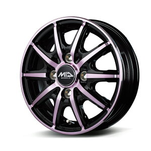 MID WHEELS RX10-K �A���~�z�C�[��1�{ 14x4.5J 4H PCD100 +45 (�A�[���G�b�N�X�C�`�}���P�[ PINK BKP/�N���X�^���s���N�N���A) RX10K 4�{�w���ő�������