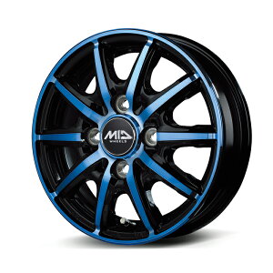 MID WHEELS RX10-K �A���~�z�C�[��4�{�Z�b�g 14x4.5J 4H PCD100 +45 (�A�[���G�b�N�X�C�`�}���P�[ BLUE BKP/�N���X�^���u���[�N���A) RX10K