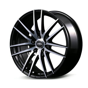 MID WHEELS RX14 A~zC[1{ 17x7.0J 5H PCD114.3 +55 (A[GbNXC` Black polish) 4{wő