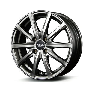 MID WHEELS V25 A~zC[4{Zbg 13x4.5J 4H PCD100 +50 (uCj[S[ ^bNOC)