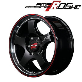 MID RMP RACING R05HC (ブラック/リムレッドライン) 16×6.5J 6H PCD139.7 +38 4本購入で送料無料