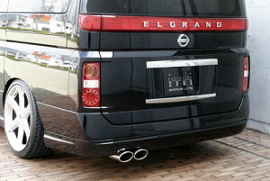 M'z SPEED リアアンダースポイラー 未塗装 FRP エルグランド E51 ME51 MNE51 NE51 H16.8〜H22.7 XL/X/VG/V MC後 グレースライン 3081