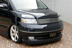 M'z SPEED フロントバンパースポイラー 未塗装 FRP ヴォクシー AZR60G AZR65G H16.8〜H19.5 MC後 エグゼライン 4051