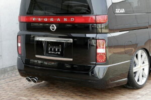 M'z SPEED リアバンパースポイラー 未塗装 FRP エルグランド E51 ME51 MNE51 NE51 H16.8〜H22.7 MC後 エグゼライン 4081