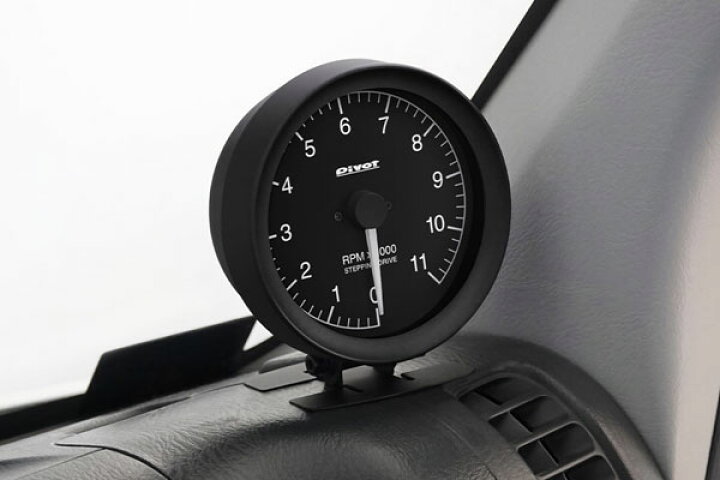楽天市場】PIVOT ピボット GTゲージ80 ホワイト照明 タコメーター 