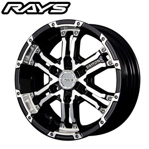 RAYS CY TEAM DAYTONA `[fCgi FDX Black/Diamond Cut (DK) 17×6.5J 6H PCD139 +38 A~zC[1{