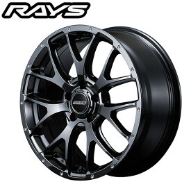 RAYS レイズ ホムラ HOMURA 2X7FA Black Chrome Coating (YNL) 18×7.5J 5H PCD114 +38 アルミホイール1本