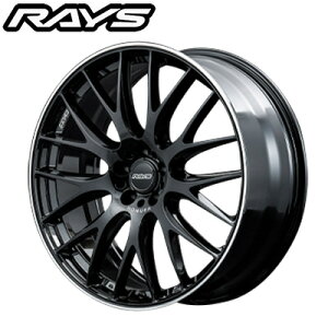 RAYS CY z HOMURA 2X9PLUS Glossy Black/Rim Edge DMC (BAK) 22×9.0J 5H PCD114 +38 A~zC[1{