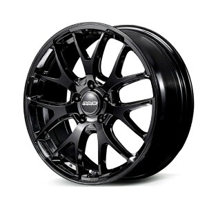 RAYS ���C�Y �z���� HOMURA RS 2X7FA-C Glossy Black (BXZ) 18×7.5J 5H PCD114 +38 �A���~�z�C�[��1�{