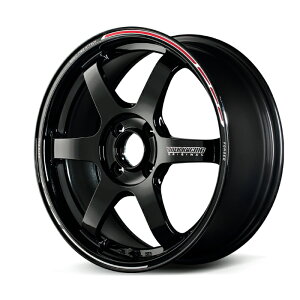 RAYS CY VOLK RACING {N[VO TE37SONIC TIME ATTACK ubN/REDOT (KR) 15×6.0J 4H PCD100 +43 A~zC[1{