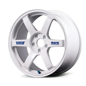 RAYS ���C�Y VOLK RACING �{���N���[�V���O TE37SAGAS+ 30th STICKER Ver. White (WH) 18×9.5J 5H PCD120 +45 �A���~�z�C�[��1�{