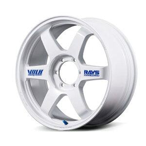RAYS ���C�Y VOLK RACING �{���N���[�V���O TE37ULTRA LARGE 30th STICKER Ver. White (WH) 18×8.5J 6H PCD139 +44 �A���~�z�C�[��1�{