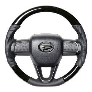 REAL レアル ステアリング ブラックウッド(ブラックステッチ) ハイゼットカーゴ S700V S710V R3(2021).12〜 ※デッキバン含む