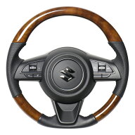REAL レアル ステアリング 42ブラウンウッド (ブラックステッチ) ジムニーノマド JC74W R7(2025).4～