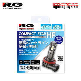 RG レーシングギア コンパクトスターHF フォグライト用 LEDバルブ H16 6000K ホワイト フォレスター SK9 SKE H30.7〜R2.9 純正LED/H16/LED