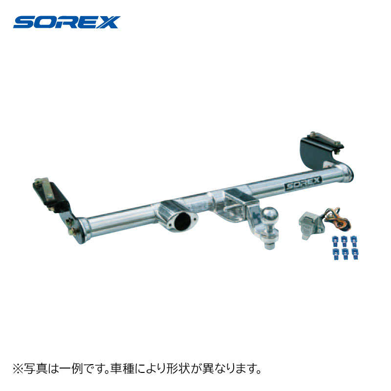SOREX ソレックス ステンレスヒッチメンバー Bクラス パジェロミニ H53A H58A デューク不可、バンパーにランプが付いているタイプNG