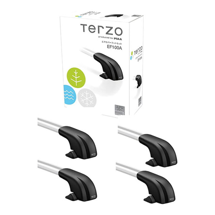 楽天市場】Terzo テルッツォ ベースキャリア エアロバーシルバーセット 