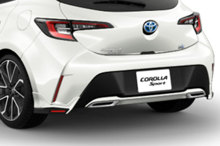 楽天市場】TRD リヤサイドスポイラー 未塗装 カローラスポーツ NRE210H 