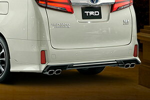 TRD リヤバンパースポイラー(ハイレスポンスマフラー用) ホワイトパールクリスタルシャイン アルファード AGH30W AGH35W GGH30W GGH35W AYH30W 21/04〜 ※北海道は送料11000円(税別) 沖縄・離島は要確認