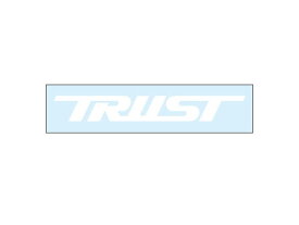 TRUST トラスト トラストステッカー(抜き文字) NMW M 384×50ホワイト