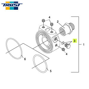 TRUST トラスト 油圧・油温センサーアタッチメント補修パーツ#3 M12 プラグユニオン (ディーゼル車用TYPE-E・F・G)