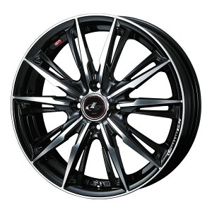 WEDS LEONIS GX �A���~�z�C�[��4�{�Z�b�g 14X4.5J 4H PCD100 +45 (�p�[���u���b�N/�~���[�J�b�g PBMC) �E�F�b�Y ���I�j�X