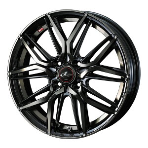 WEDS LEONIS LM アルミホイール4本セット 15X4.5J 4H PCD100 +45 (パールブラック/ミラーカット/チ PBMC/TI) ウェッズ レオニス