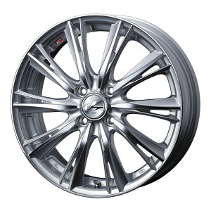 WEDS LEONIS WX �A���~�z�C�[��4�{�Z�b�g 14X4.5J 4H PCD100 +45 (�n�C�p�[�V���o�[�~���[�J�b�g HSMC) �E�F�b�Y ���I�j�X