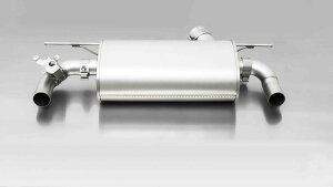 【Remus】マフラーキット(左右2本出しサイレンサー・センターパイプ&98mmブラッククロームチップ付) M240i(F-22)用