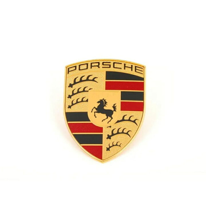 楽天市場】【ポルシェ純正】ポルシェ ボンネット クレスト エンブレム 