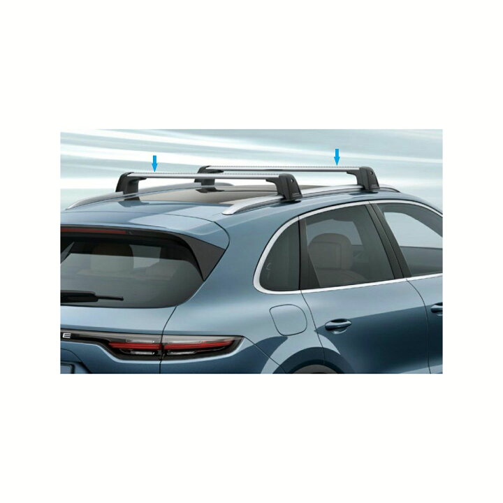 ポルシェ カイエンTHULE ルーフキャリアベース アルミニウム製 