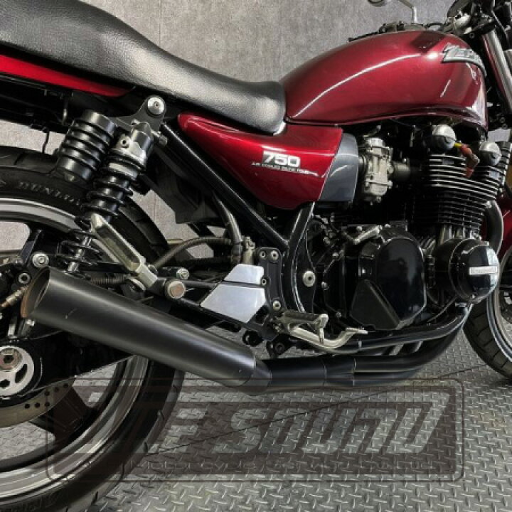 楽天市場】ゼファー750 エルサウンド ショート管 ブラック マフラー 