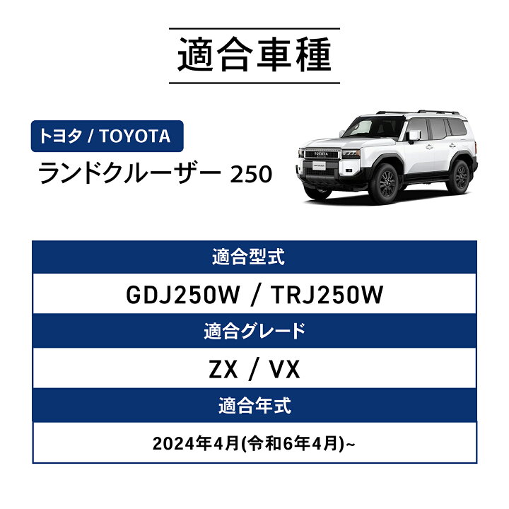楽天市場】ランドクルーザー 250 フロアマット ランクル 250系 フロア 