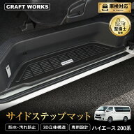 【9/20限定！10％OFFクーポン！枚数限定】ハイエース 200系 サイドステップ マット ステップマット ガー…