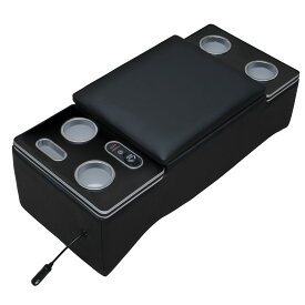 【9/20限定！10％OFFクーポン！枚数限定】[改良 ボルト固定]ハイエース 200系 専用 コンソールボックス LED コンソール ボックス アームレスト センターコンソール 1型 2型 3型 4型 5型 6型 7型 8型 9型 車 収納 内装 標準車 カー用品 USB ポート