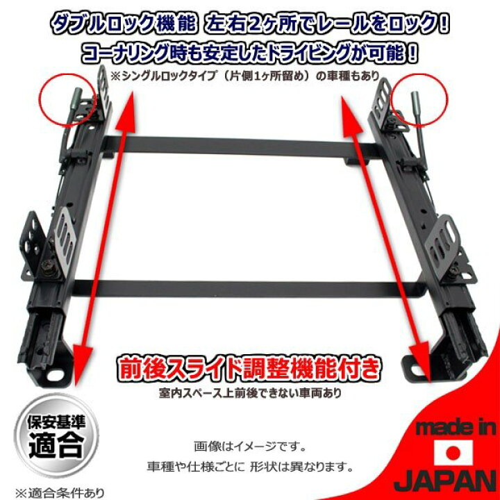 楽天市場】カワイ製作所 フルバケ用シートレール ホンダ フィット GE6 