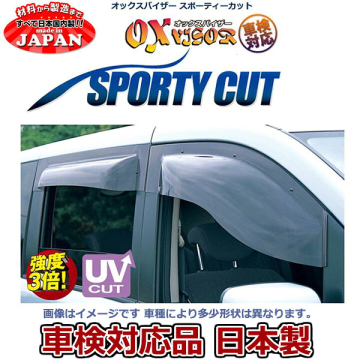 楽天市場】OXバイザー スポーティカット フロント/リアセット タント 