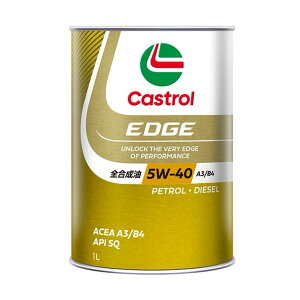 Castrol �J�X�g���[�� EDGE �G�b�W�^5W�[40�^API SQ�^ACEA A3�^B4�^1Lx1�ʁ^�S�������^4�փK�\�����E�f�B�[�[���ԕ��p