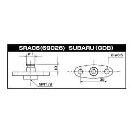 SARD サード フューエルレギュレターアダプター SRA06 69026 スバル インプレッサ
