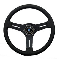 NARDI コンペティション 33 BLKパンチングレザー&ブラックスポーク 330mm N081