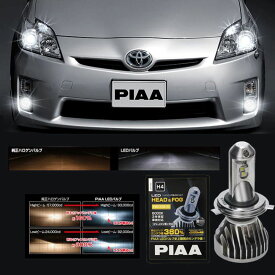 【楽天SS！12/4 20:00-12/11 01:59まで！ エントリーでP5倍】PIAA ヘッド&フォグ用LEDバルブ 放熱ファンタイプ 6000K H4 LEH120
