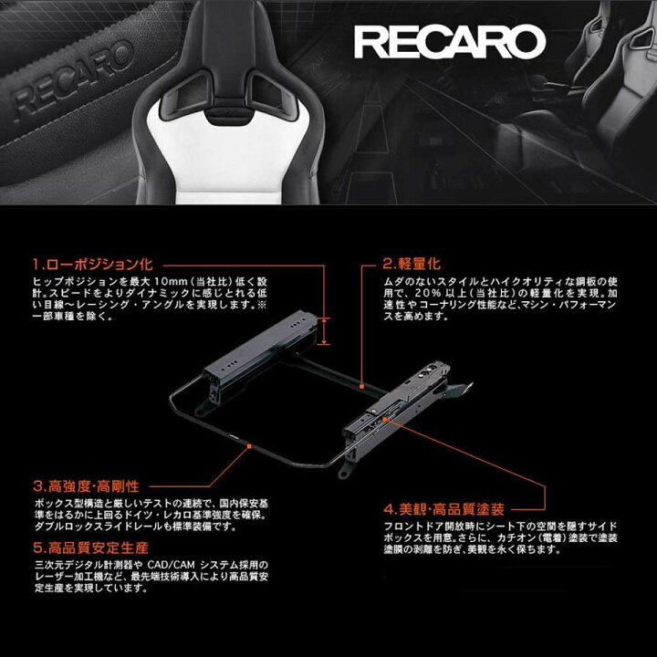楽天市場】【在庫有】RECARO レカロ 純正ベースフレーム スズキ 