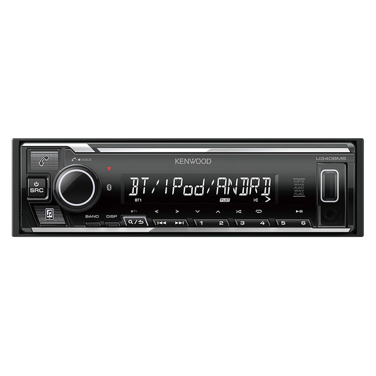 KENWOOD U340BMS USB iPod Bluetoothレシーバー MP3 WMA AAC WAV FLAC対応