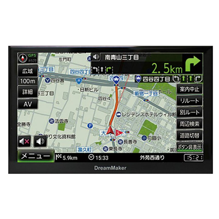 楽天市場】DreamMaker ドリームメーカー PN0707A 7インチフルセグ 