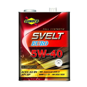 y11/20 20:00-11/27 01:59܂ŁIGg[P5{zSUNOCO XmR Svelt EURO 5W40 4L 543672-401