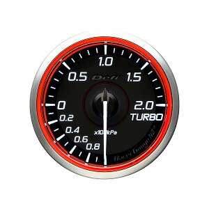 Defi �f�t�B Racer Gauge N2+ 60TURBO200K RE DF19502 ���b�h