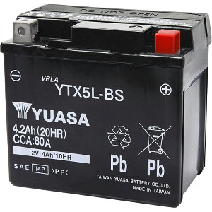 �y12/19 20:00-12/26 01:59�܂ŁI �G���g���[��P5�{�zYUASA YTX5L-BS �o�b�e���[