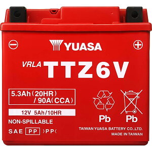 YUASA TTZ6V YTZ6V�݊� �o�b�e���[